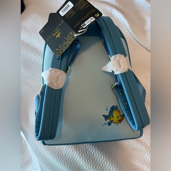 Loungefly Disney Exclusive Little Mermaid Stained Glass Mini Backpack Bag NWT main image 9